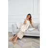 image:imageEkouaer Long Nightgowns for Women Plus Size House Dress Short Sleeve Night Gown Pleated Full Length Loungwear S4XLApricot