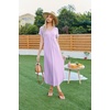 image:imageEkouaer Long Nightgowns for Women Plus Size House Dress Short Sleeve Night Gown Pleated Full Length Loungwear S4XLLilac