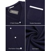 image:imageEkouaer Nightgowns for Women Button Down Pajamas Tops Short Sleeve Sleepwear VNeck Sleepwear S3XLNavy Blue