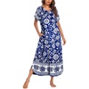 Blue Bohemian Flowers