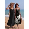image:imageEkouaer Womens Sleeveless Nightgown Full Slip Nightshirt Print Nightwear Full Length Loungewear Soft NightdressBlack Rose