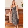 image:imageEkouaer Womens Sleeveless Nightgown Full Slip Nightshirt Print Nightwear Full Length Loungewear Soft NightdressBrown Leopard Print