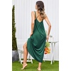 image:imageEkouaer Womens Sleeveless Nightgown Full Slip Nightshirt Print Nightwear Full Length Loungewear Soft NightdressDark Green