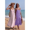 image:imageEkouaer Womens Sleeveless Nightgown Full Slip Nightshirt Print Nightwear Full Length Loungewear Soft NightdressPink Floral