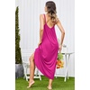 image:imageEkouaer Womens Sleeveless Nightgown Full Slip Nightshirt Print Nightwear Full Length Loungewear Soft NightdressRose Red