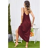 image:imageEkouaer Womens Sleeveless Nightgown Full Slip Nightshirt Print Nightwear Full Length Loungewear Soft NightdressWine Red
