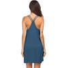 image:imageEkouaer Womens V Neck Sleeveless NightgownBlue Green
