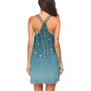 image:imageEkouaer Womens V Neck Sleeveless NightgownBluegreen Vines