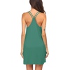 image:imageEkouaer Womens V Neck Sleeveless NightgownCeladon Green