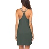 image:imageEkouaer Womens V Neck Sleeveless NightgownDark Army Green
