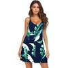 image:imageEkouaer Womens V Neck Sleeveless NightgownNavy Leaf