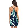 image:imageEkouaer Womens V Neck Sleeveless NightgownNavy Leaf