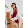 image:imageEkouaer Womens V Neck Sleeveless NightgownWine Red