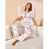 image:imageAvidlove Women Pajamas Set Notch Collar Soft Sleepwear Pjs Short Sleeve Button Down Nightwear with Long PantsBow Colorful