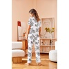 image:imageAvidlove Women Pajamas Set Notch Collar Soft Sleepwear Pjs Short Sleeve Button Down Nightwear with Long PantsMaple Flower Pat23