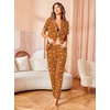 image:imageAvidlove Women Pajamas Set Notch Collar Soft Sleepwear Pjs Short Sleeve Button Down Nightwear with Long PantsTeddy Bear Dessertbrown