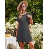 image:imageEkouaer 2 Pack Nightgowns for Women Sleepshirt Short Sleeve Night Shirts Soft Sleep Dress Classic NightDress SXXLBlackgrey