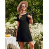 image:imageEkouaer 2 Pack Nightgowns for Women Sleepshirt Short Sleeve Night Shirts Soft Sleep Dress Classic NightDress SXXLBlackleopard