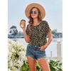 image:imageEkouaer 2 Pack Nightgowns for Women Sleepshirt Short Sleeve Night Shirts Soft Sleep Dress Classic NightDress SXXLBlackleopard