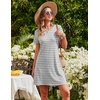 image:imageEkouaer 2 Pack Nightgowns for Women Sleepshirt Short Sleeve Night Shirts Soft Sleep Dress Classic NightDress SXXLPink Tie Dyegrey Stripe