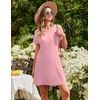 image:imageEkouaer 2 Pack Nightgowns for Women Sleepshirt Short Sleeve Night Shirts Soft Sleep Dress Classic NightDress SXXLPinkgrey