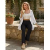 image:imageEkouaer Pajama Pants Women 2026 Soft Casual Lounge Pajama Bottoms Comfy Stretch Sleep Pants Wide Leg Pj Bottoms with PocketsBlack