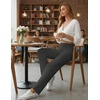 image:imageEkouaer Pajama Pants Women 2026 Soft Casual Lounge Pajama Bottoms Comfy Stretch Sleep Pants Wide Leg Pj Bottoms with PocketsDark Grey