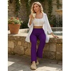 image:imageEkouaer Pajama Pants Women 2026 Soft Casual Lounge Pajama Bottoms Comfy Stretch Sleep Pants Wide Leg Pj Bottoms with PocketsDark Purple
