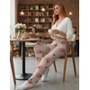 image:imageEkouaer Pajama Pants Women 2026 Soft Casual Lounge Pajama Bottoms Comfy Stretch Sleep Pants Wide Leg Pj Bottoms with PocketsHeart Teddy