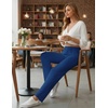 image:imageEkouaer Pajama Pants Women 2026 Soft Casual Lounge Pajama Bottoms Comfy Stretch Sleep Pants Wide Leg Pj Bottoms with PocketsNavy
