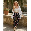 image:imageEkouaer Pajama Pants Women 2026 Soft Casual Lounge Pajama Bottoms Comfy Stretch Sleep Pants Wide Leg Pj Bottoms with PocketsPink Heart