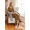 image:imageEkouaer Pajamas for Women Set 2 Piece Lounge Set Short Sleeve Pjs Joggers Long Pants Sleepwear with PocketsBlack Halloween