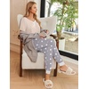 image:imageEkouaer Pajamas for Women Set 2 Piece Lounge Set Short Sleeve Pjs Joggers Long Pants Sleepwear with PocketsChampagnegery Star