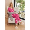image:imageEkouaer Pajamas for Women Set 2 Piece Lounge Set Short Sleeve Pjs Joggers Long Pants Sleepwear with PocketsPink Heart