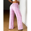 image:imageEkouaer Women Pajama Pants Comfy Pj Bottom with Pockets Stretch Plaid SleepwearAplaid 22