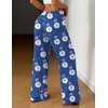 image:imageEkouaer Women Pajama Pants Comfy Pj Bottom with Pockets Stretch Plaid SleepwearBlue Leopard Flower