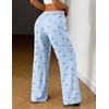image:imageEkouaer Women Pajama Pants Comfy Pj Bottom with Pockets Stretch Plaid SleepwearCherry Blue Plaid