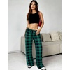 image:imageEkouaer Women Pajama Pants Comfy Pj Bottom with Pockets Stretch Plaid SleepwearClassic Black and Green Plaid