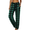 image:imageEkouaer Women Pajama Pants Comfy Pj Bottom with Pockets Stretch Plaid SleepwearClassic Black and Green Plaid