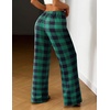 image:imageEkouaer Women Pajama Pants Comfy Pj Bottom with Pockets Stretch Plaid SleepwearClassic Black and Green Plaid