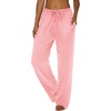 image:imageEkouaer Women Pajama Pants Comfy Pj Bottom with Pockets Stretch Plaid SleepwearIcy Pink