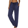 image:imageEkouaer Women Pajama Pants Comfy Pj Bottom with Pockets Stretch Plaid SleepwearNavy Blue