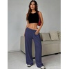image:imageEkouaer Women Pajama Pants Comfy Pj Bottom with Pockets Stretch Plaid SleepwearNavy Blue
