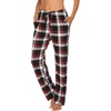 image:imageEkouaer Women Pajama Pants Comfy Pj Bottom with Pockets Stretch Plaid SleepwearPlaid 2