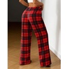 image:imageEkouaer Women Pajama Pants Comfy Pj Bottom with Pockets Stretch Plaid SleepwearPlaid 6