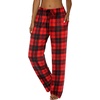 image:imageEkouaer Women Pajama Pants Comfy Pj Bottom with Pockets Stretch Plaid SleepwearPlaid 6