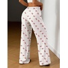 image:imageEkouaer Women Pajama Pants Comfy Pj Bottom with Pockets Stretch Plaid SleepwearPolkadot Bow