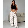 image:imageEkouaer Women Pajama Pants Comfy Pj Bottom with Pockets Stretch Plaid SleepwearPolkadot Bow