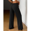 image:imageEkouaer Women Pajama Pants Comfy Pj Bottom with Pockets Stretch Plaid SleepwearPure Black