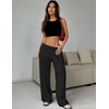 image:imageEkouaer Women Pajama Pants Comfy Pj Bottom with Pockets Stretch Plaid SleepwearPure Black